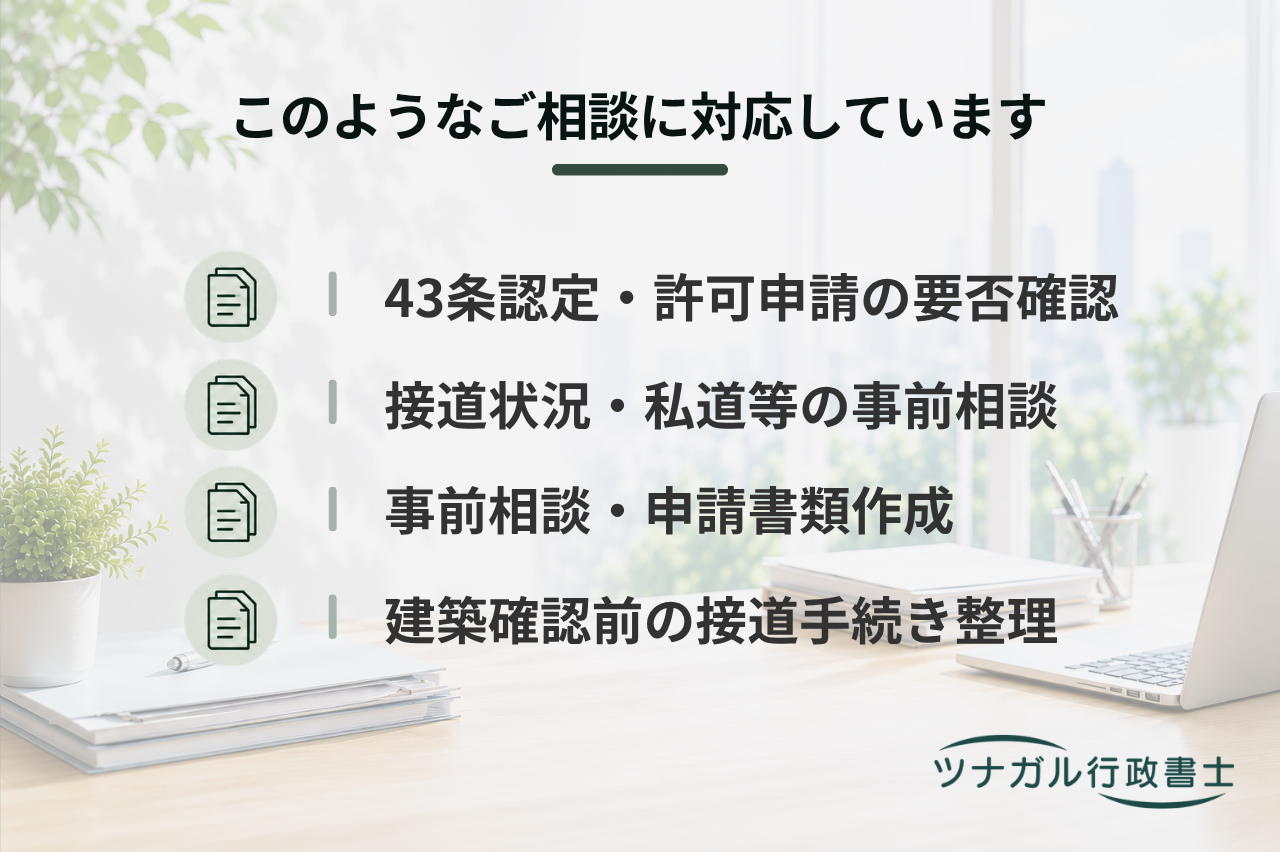 建築基準法43条の認定・許可申請（b023）
