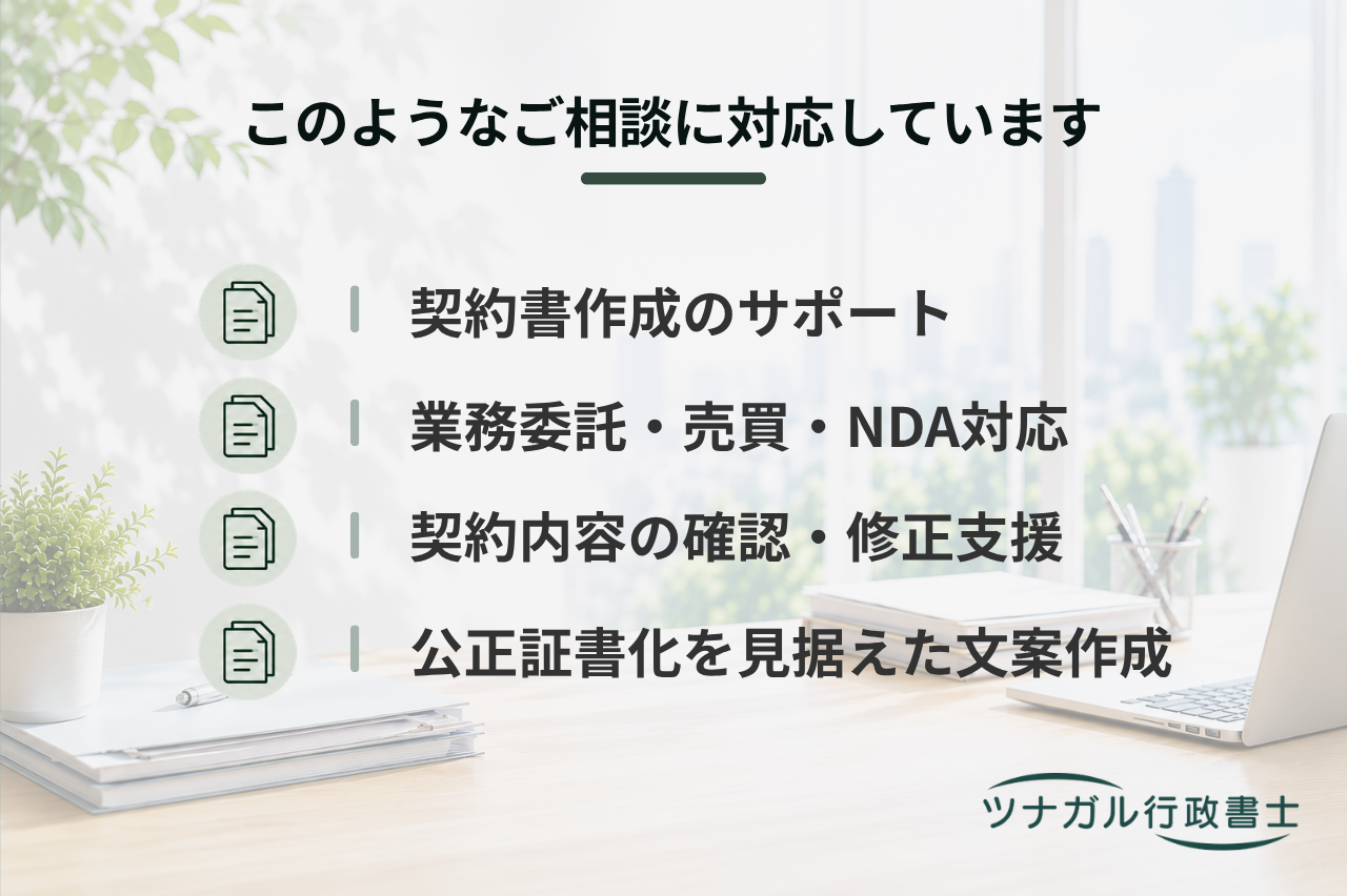 契約書作成・チェックサポート（公正証書案作成対応可）（dq107）