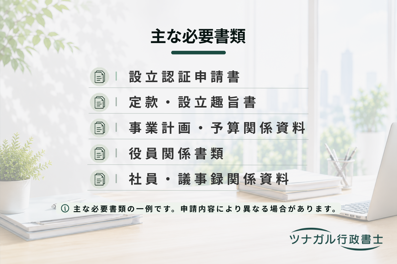 NPO法人設立・運営手続サポート（設立認証・事業報告・変更届出等）（d111）