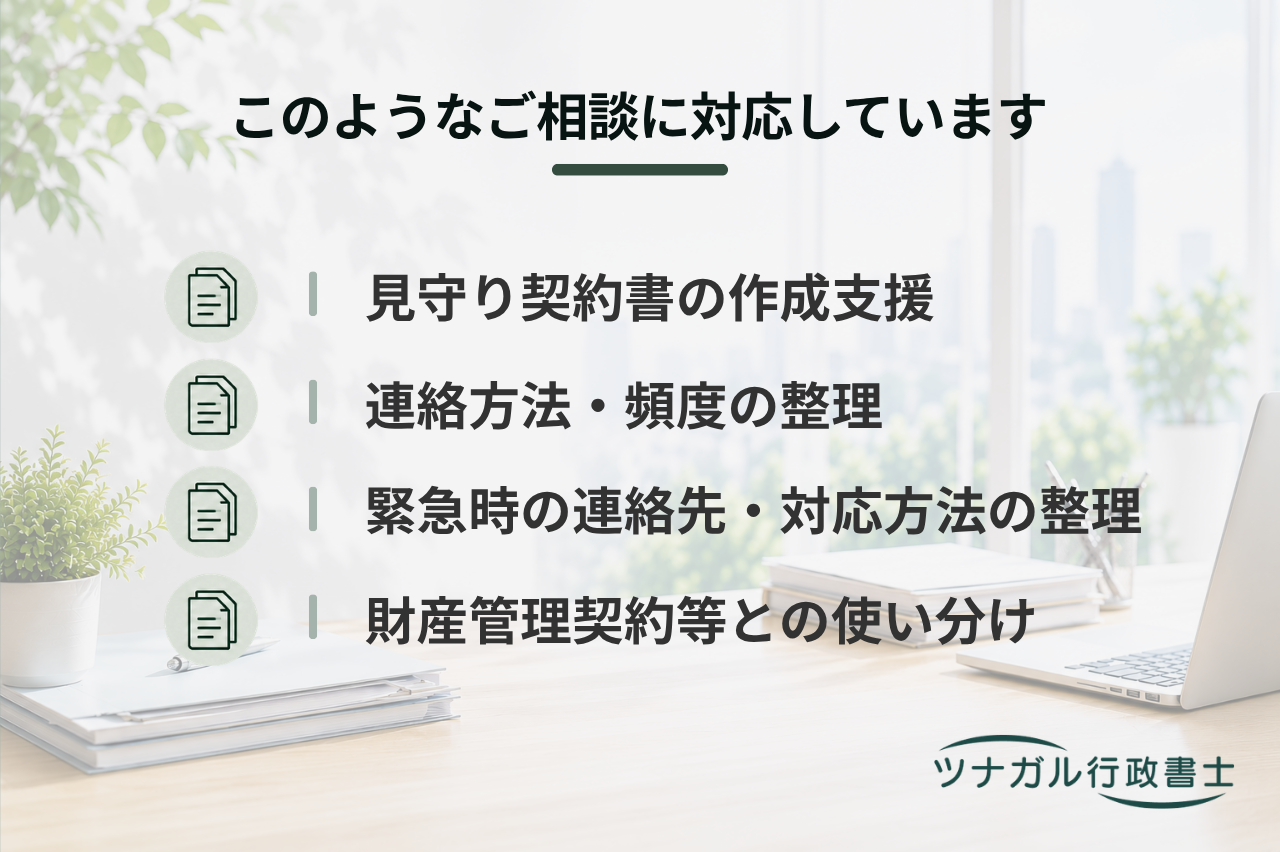 見守り契約サポート（定期連絡・安否確認）（f112）
