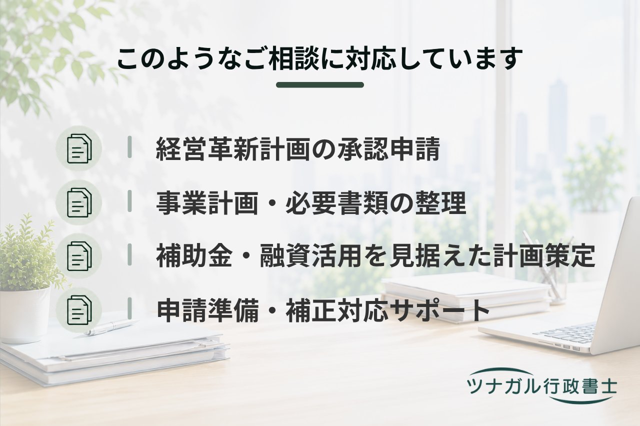 経営革新計画の承認申請・計画書作成サポート（d113）