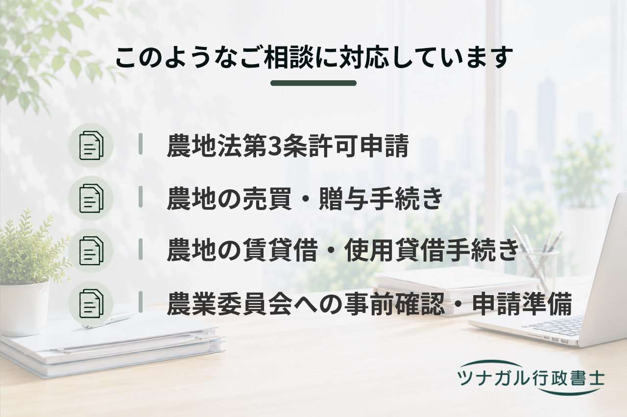 農地法第3条許可申請（農地の売買・贈与・貸借）（b127）