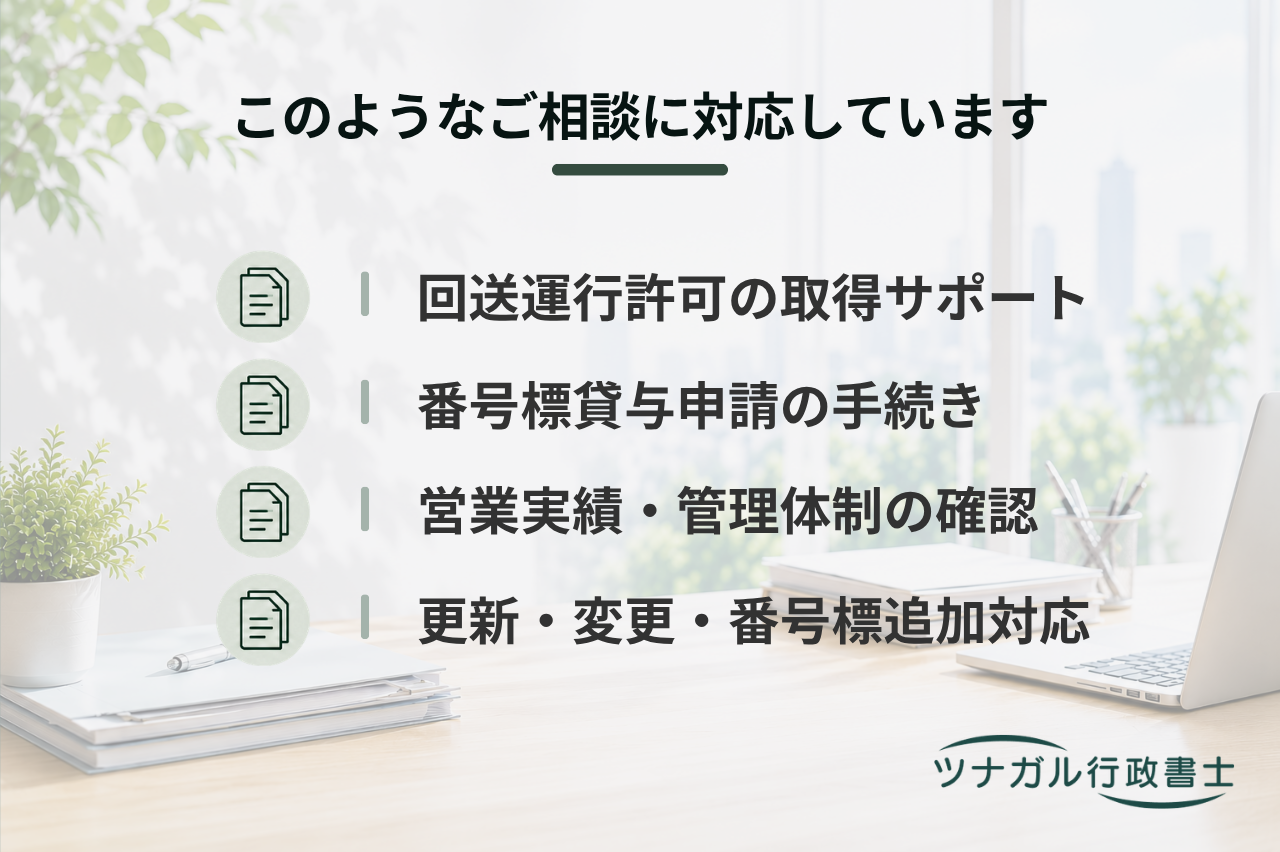 回送運行許可申請（ディーラーナンバー・番号標貸与）（i137）