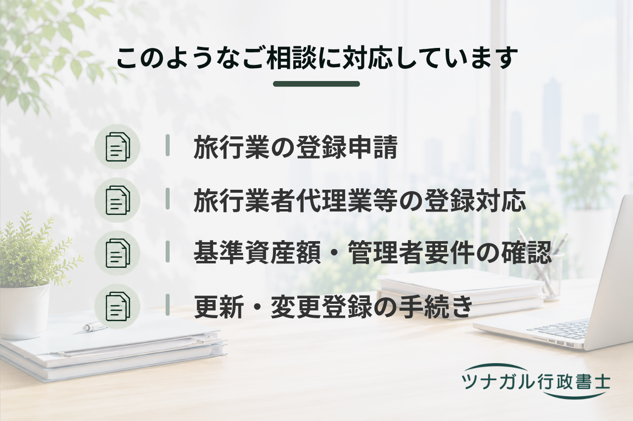 旅行業登録申請（第一種・第二種・第三種・地域限定旅行業）（s148）