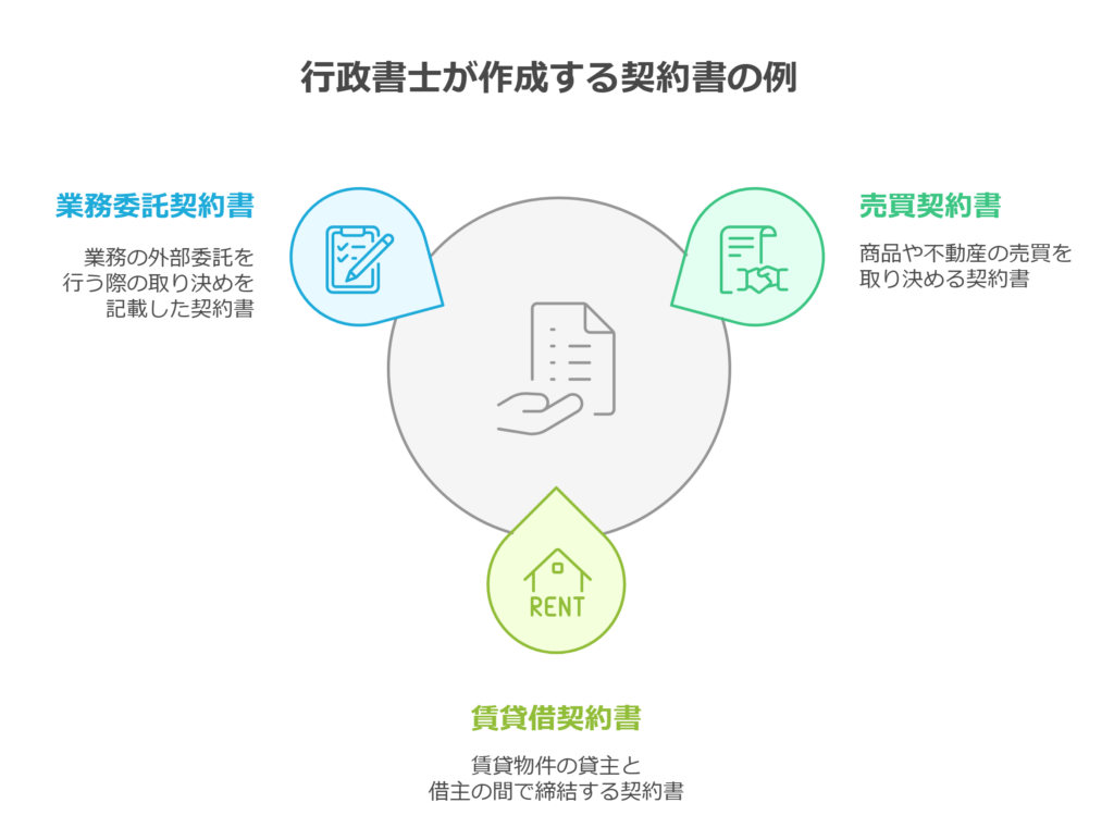 行政書士が作成する契約書の例