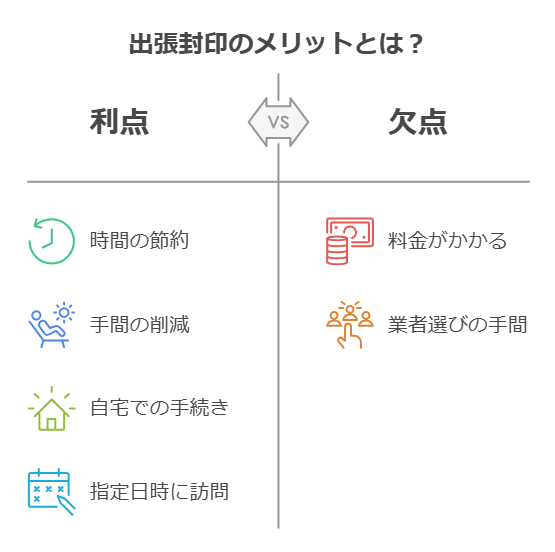 出張封印のメリットとデメリット