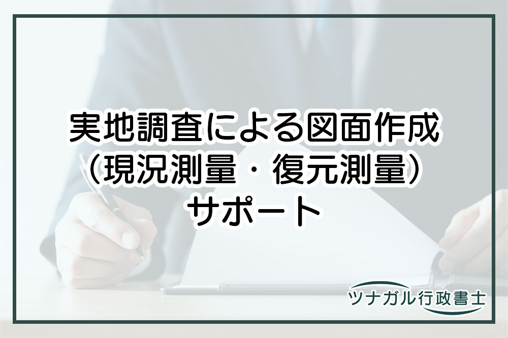 実地調査による図面作成（現況測量・復元測量）（b027）