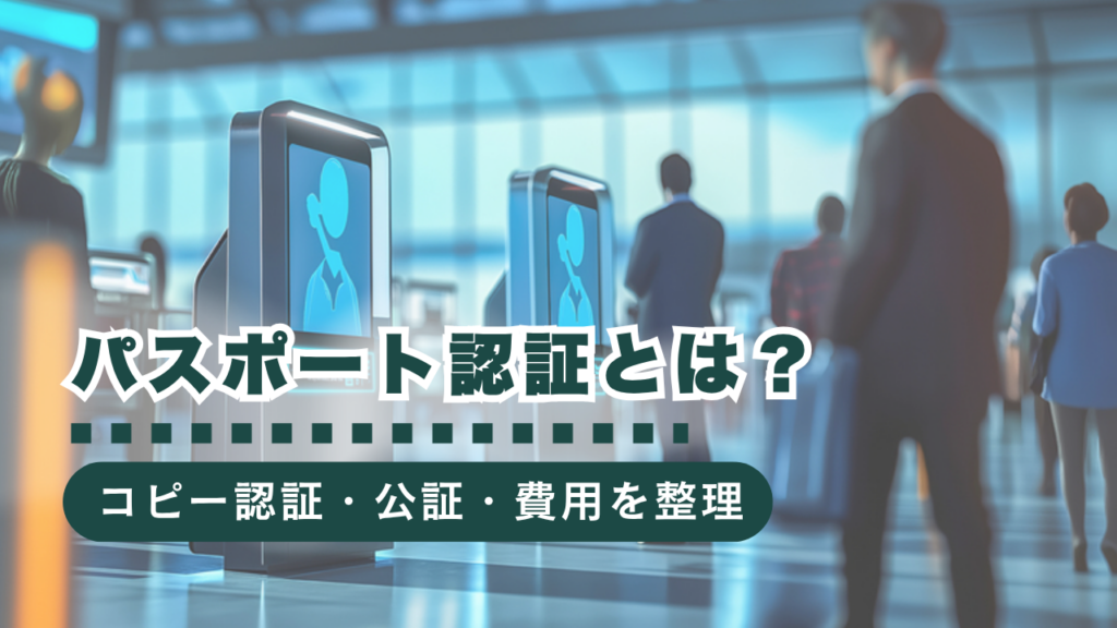 パスポートの認証って何？コピー認証・公証・行政書士依頼の流れと費用をわかりやすく解説