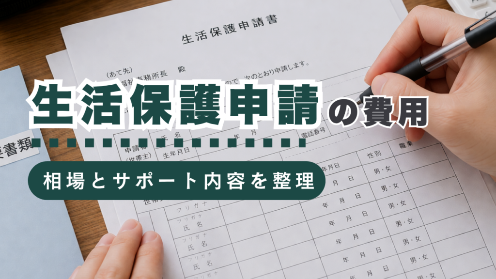 生活保護申請を行政書士に依頼する際の費用相場とサポート内容を解説