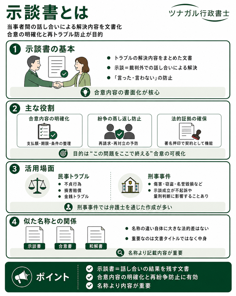 示談書の概要