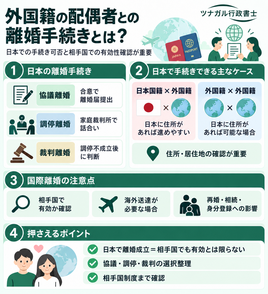 外国籍の配偶者との離婚手続きとは?