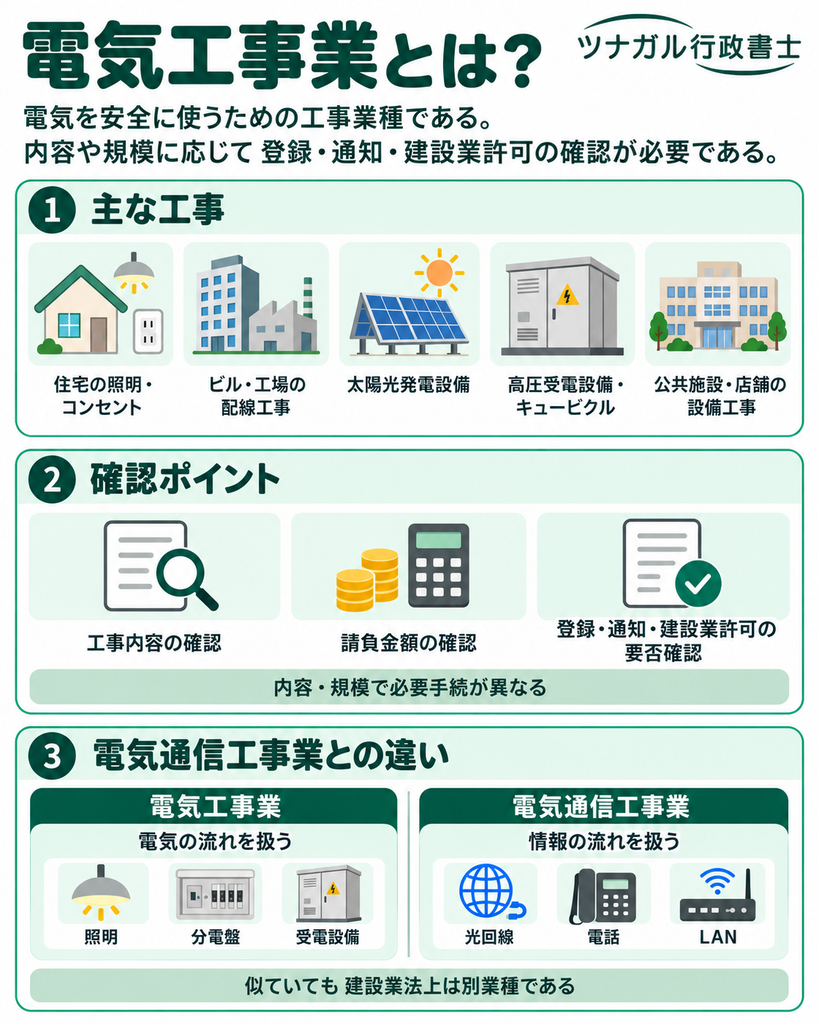 電気工事業とは？