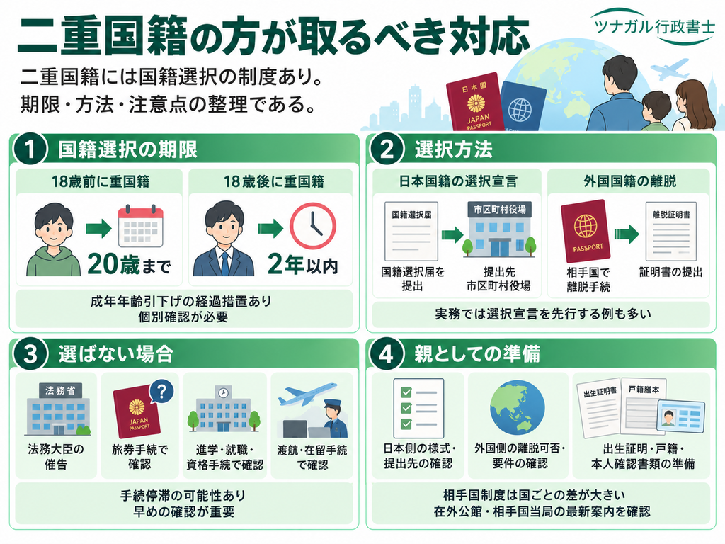 二重国籍の人はどうすればいい？選ぶタイミング