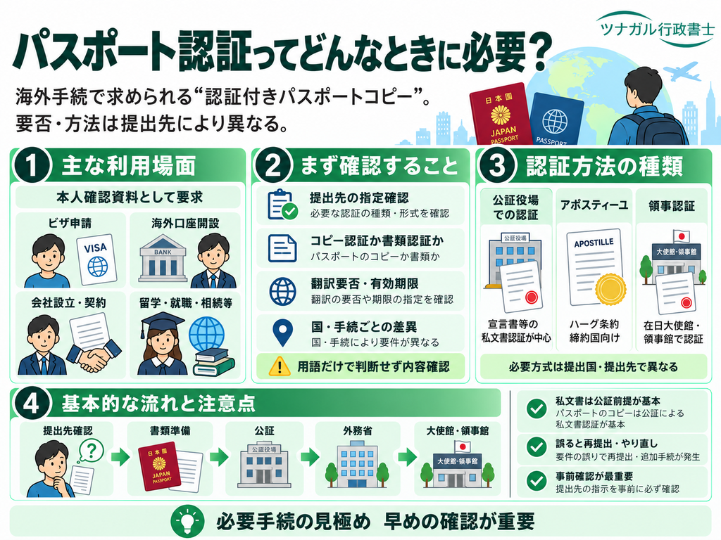 パスポート認証の方法と種類とは