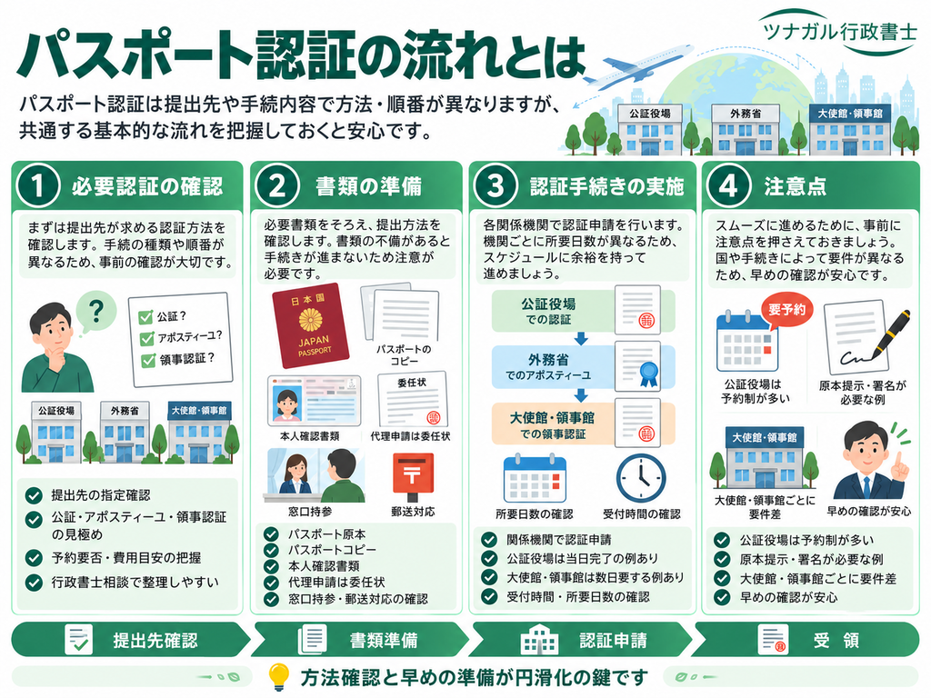 パスポート認証の流れとは