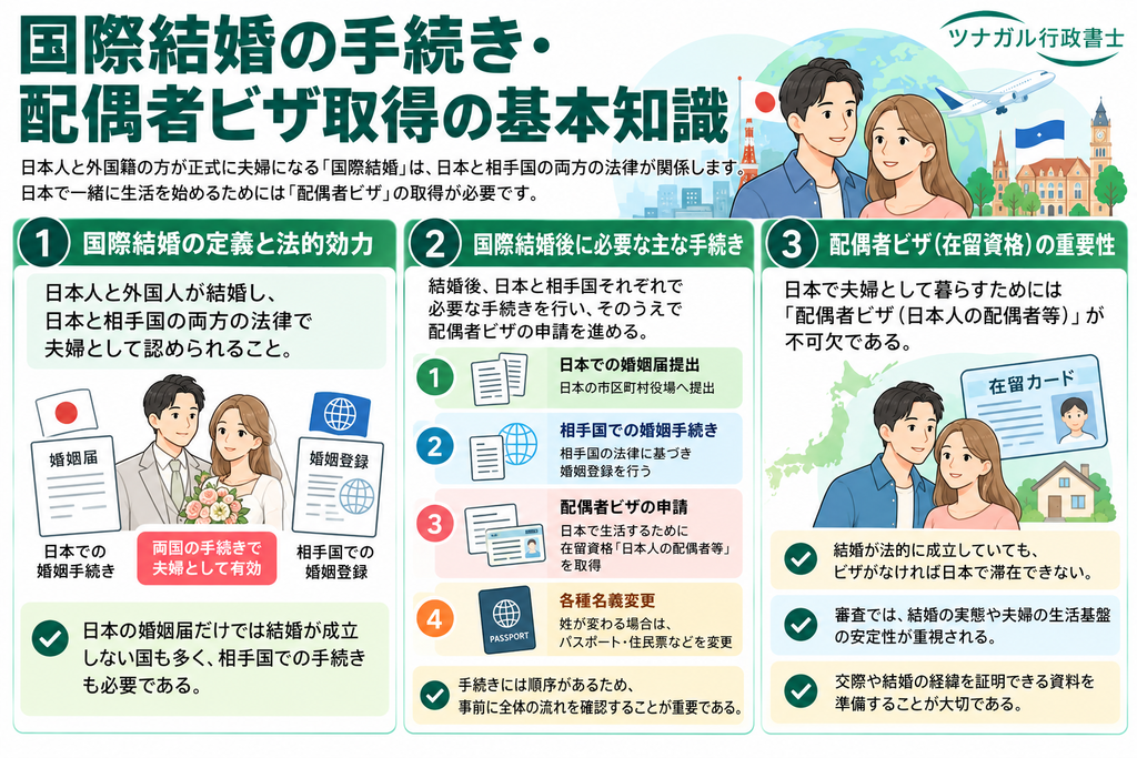 国際結婚の手続き・配偶者ビザ取得の基本知識