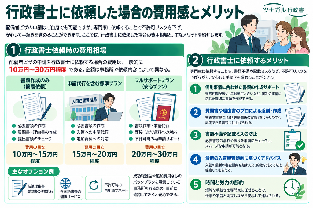 行政書士に依頼した場合の費用感とメリット